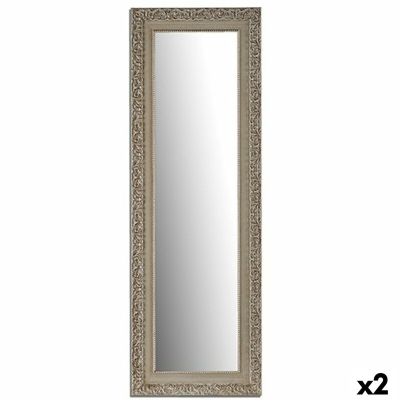 Miroir mural Blanc Bois verre 45,5 x...