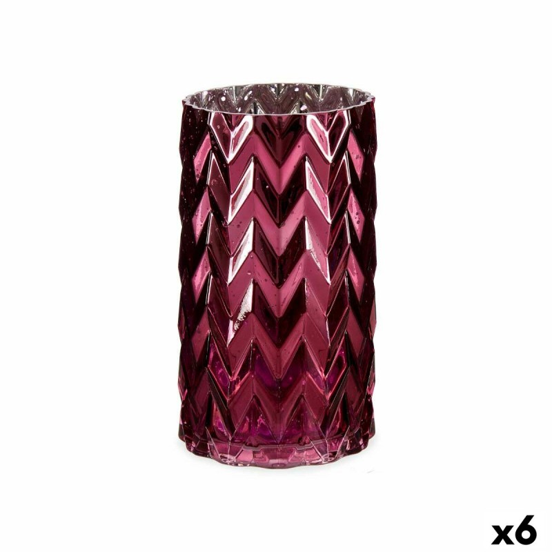 Vase Schnitzerei Stachel Rosa...