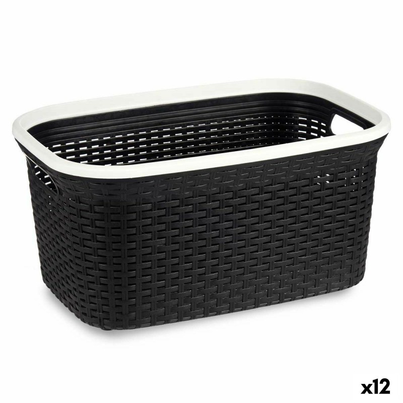 Panier à linge Blanc Plastique 36 L...