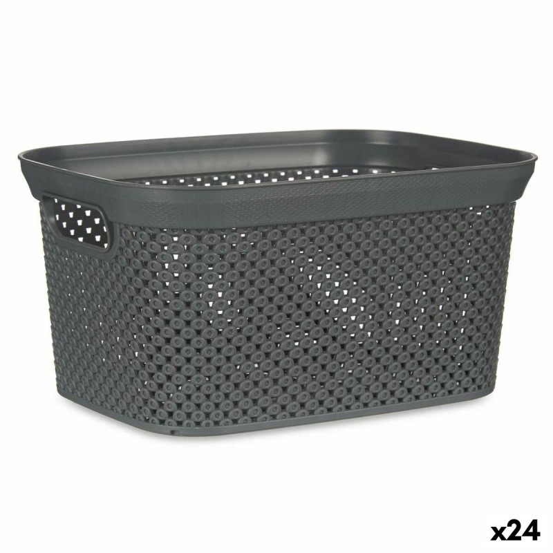 Panier à linge Anthracite Plastique 5...