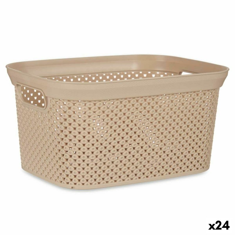 Cesto per i Panni Beige Plastica 5 L...