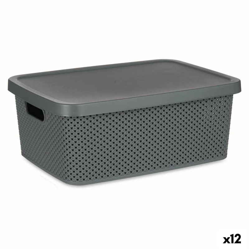 Storage Box with Lid Anthracite...