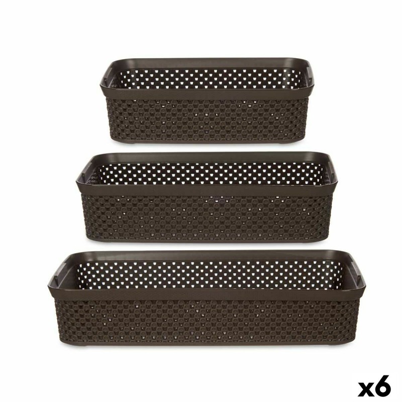 Set of organiser trays Rectangular...