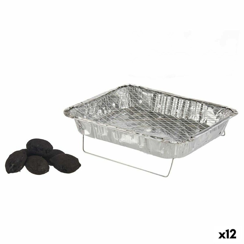 Einweg-Grill Aluminium Holzkohle 23,5...