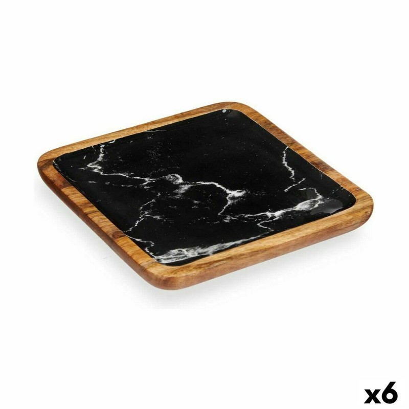 Centerpiece Marble 25 x 25 cm Brown...