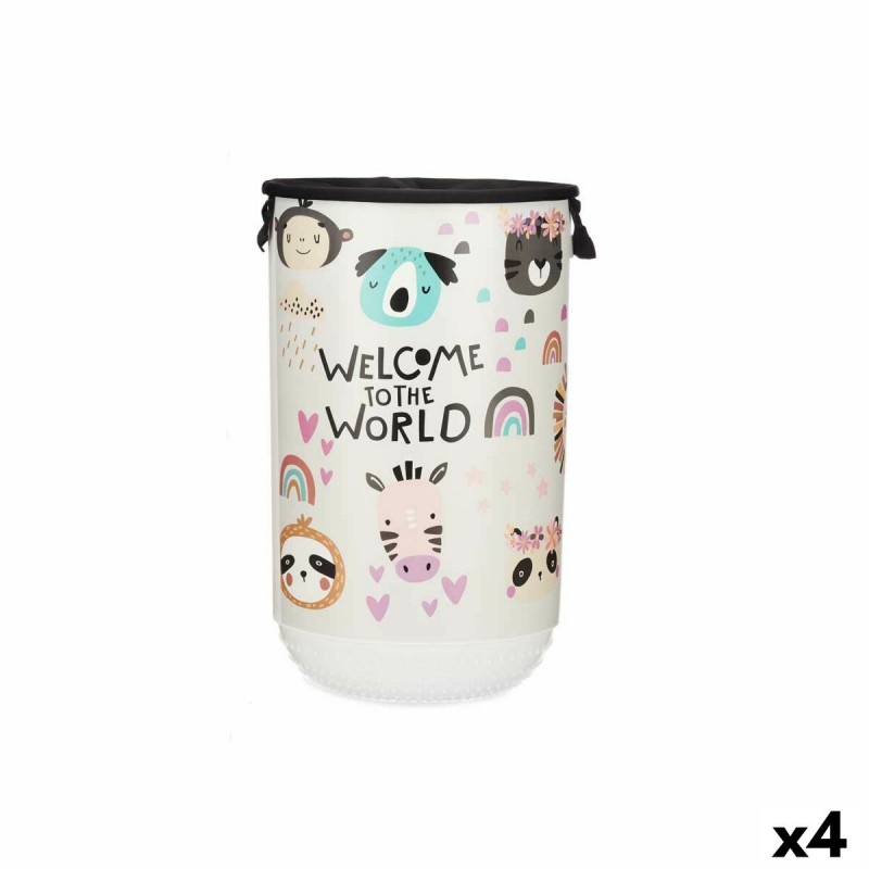 Wasmand Kinderen dieren Plastic 40 L...