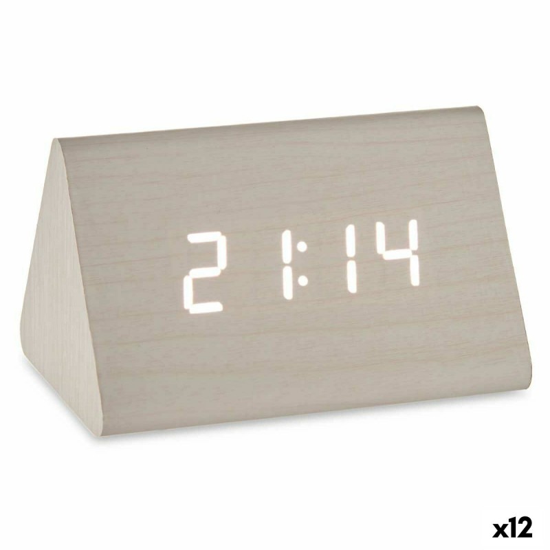 Table-top Digital Clock White PVC MDF...