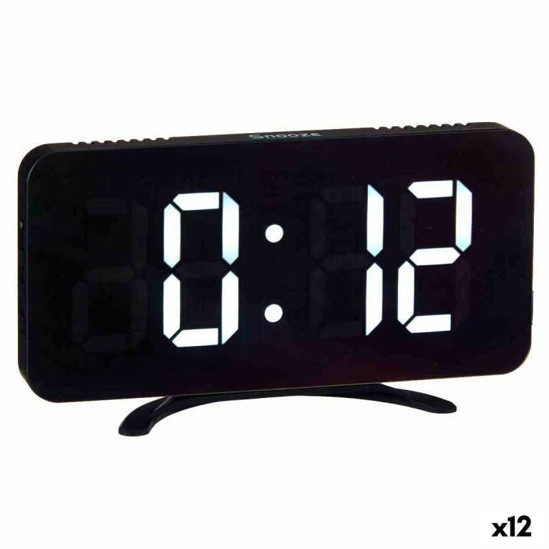 Reloj Digital de Sobremesa Negro ABS...