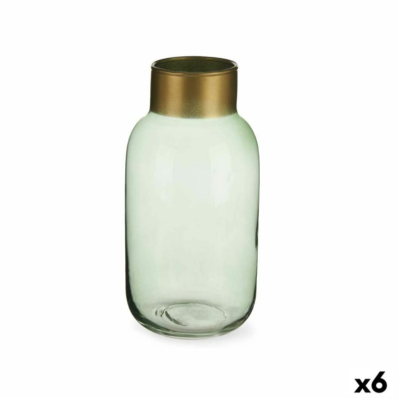 Vaas Groen Gouden Glas 11,5 x 24 x...