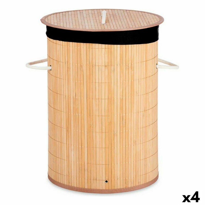 Laundry basket Natural Black Metal...