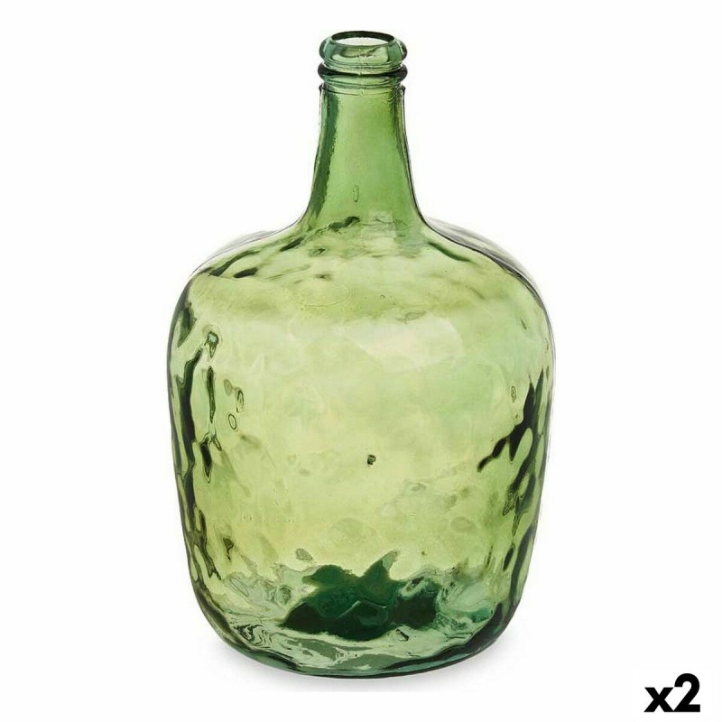 Bottle Smooth Decoration Green 22 x...