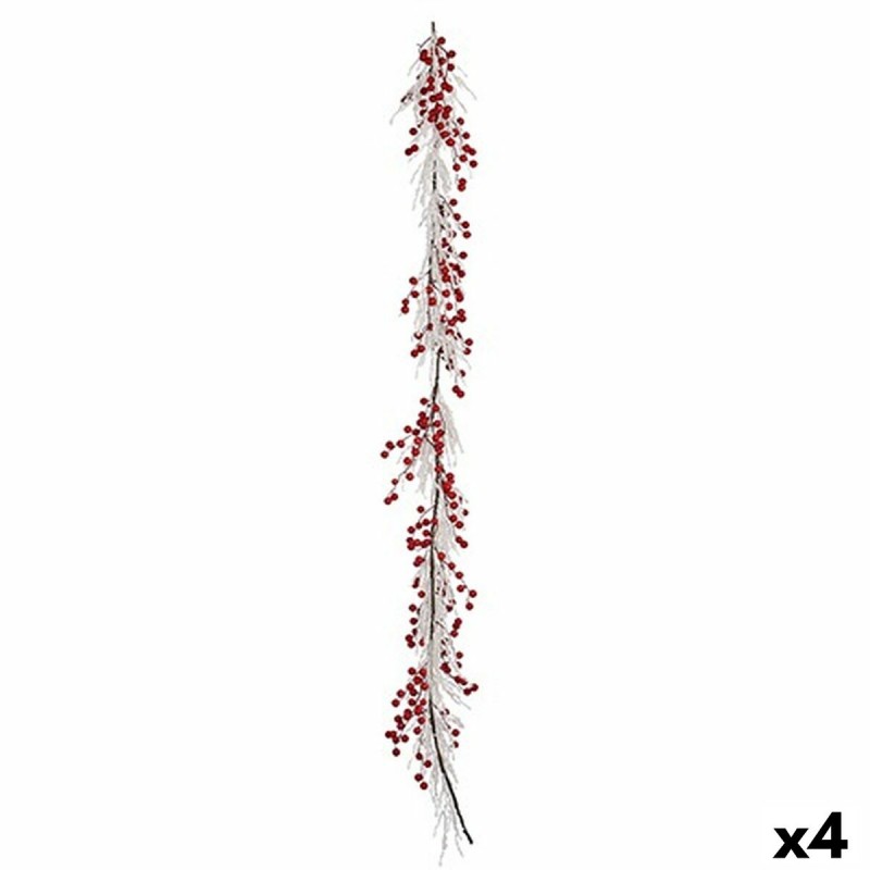 Christmas garland Branch White Red...