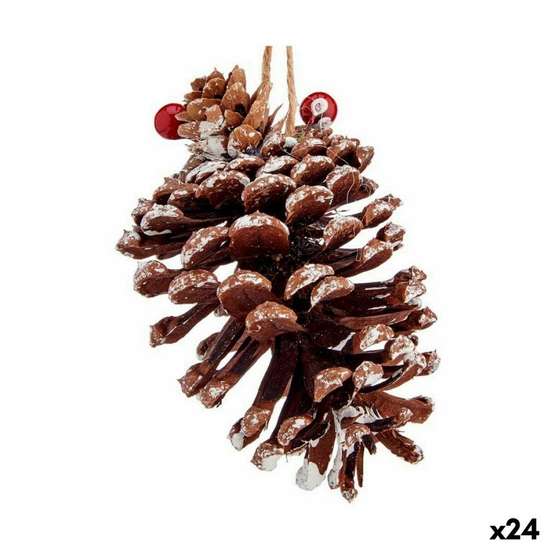 Christmas bauble Pine cone Brown Red...