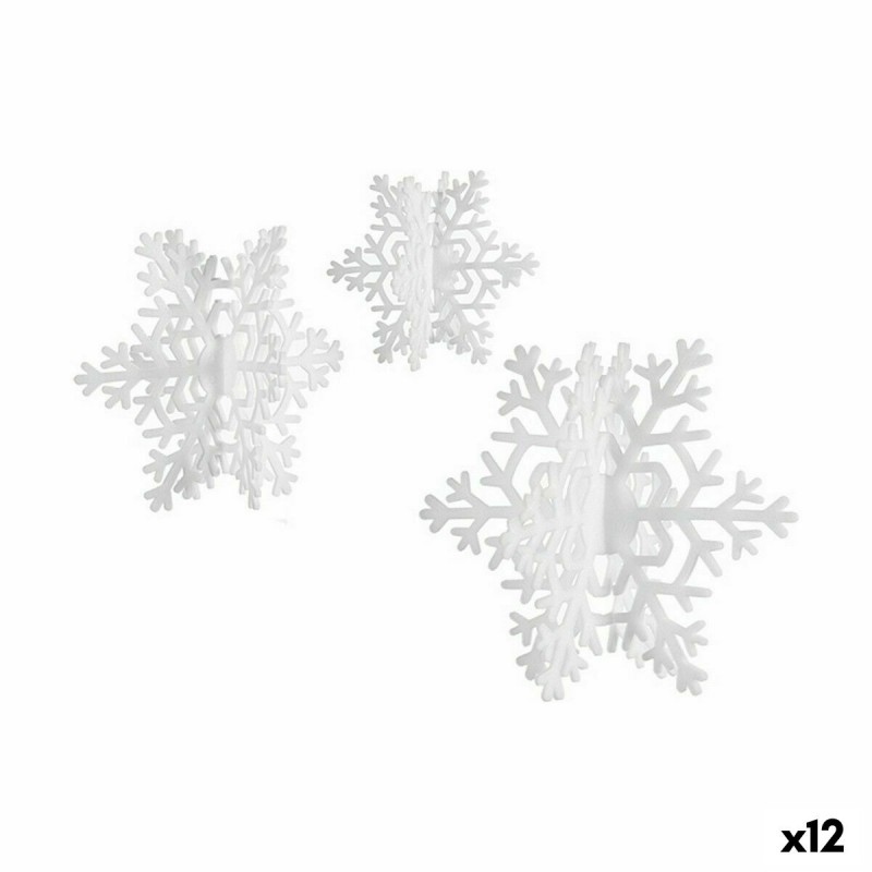 Kerst Decoratie Set Sneeuwvlokken Wit...