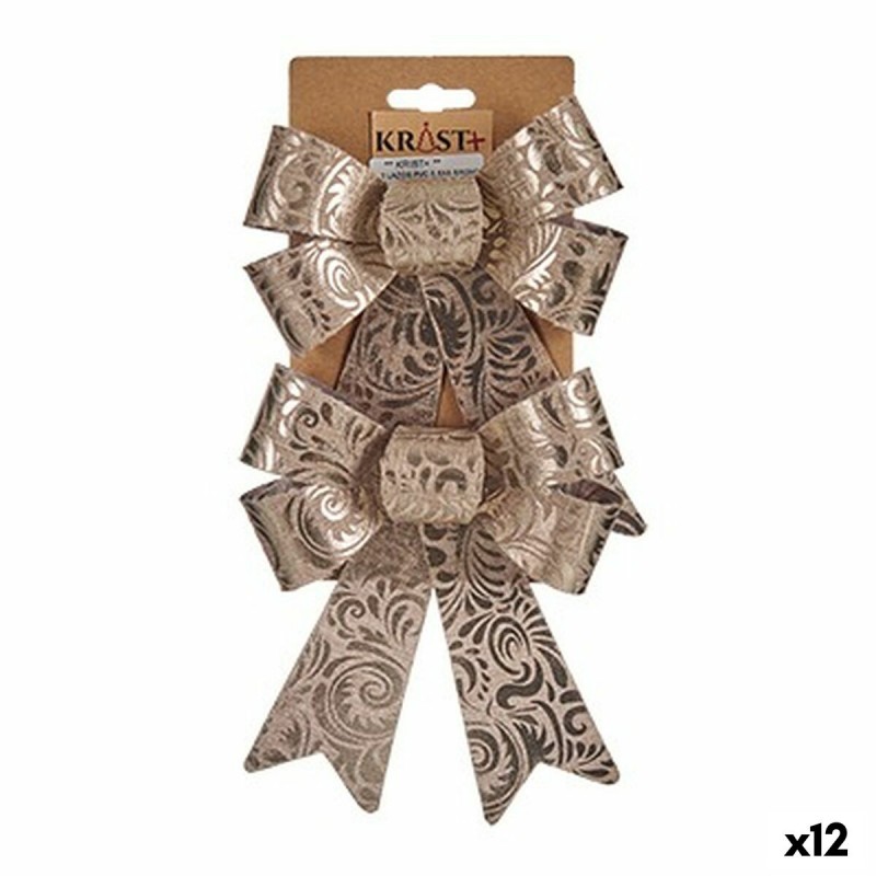 Schleife Weihnachtsschmuck Bronze PVC...