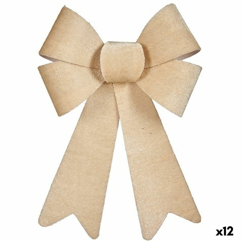 Schleife Weihnachtsschmuck Beige PVC...