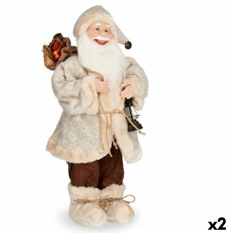 Father Christmas White Brown Plastic...