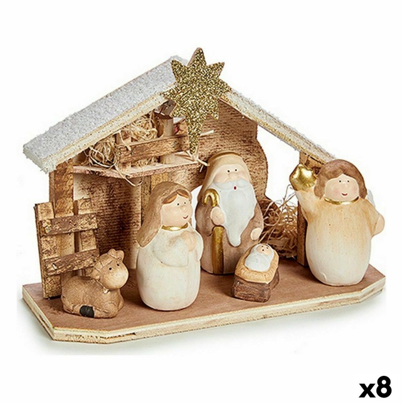 Presepe di Natale Bianco Marrone...