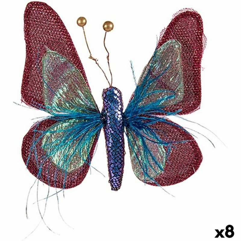 Figura Decorativa Mariposa Azul Rosa...