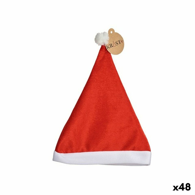 Bonnet de Père Noël Rouge 24 x 3 x 35...