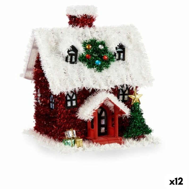 Decorative Figure House Tinsel White...