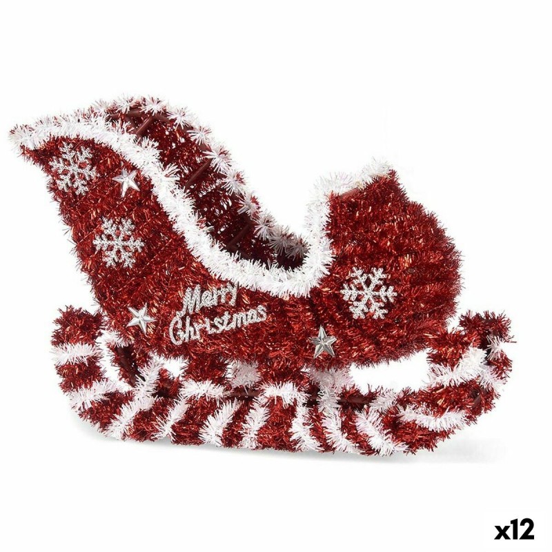 Decorative Figure Sledge Tinsel White...