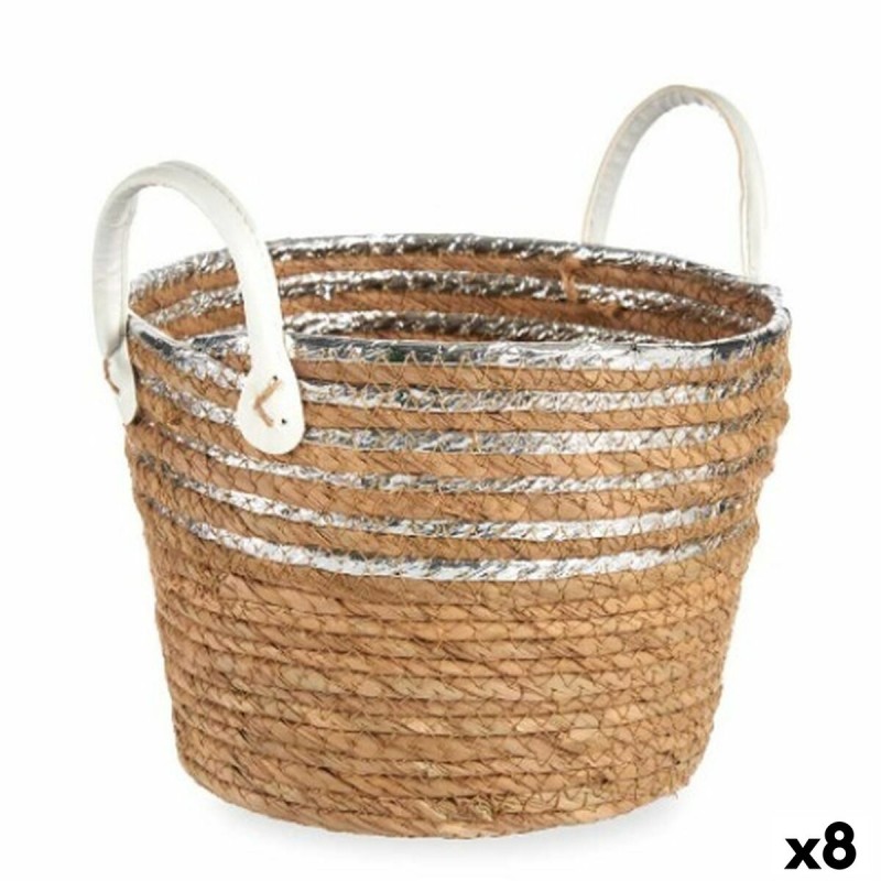 Cesta Decorativa Plateado Natural 26...