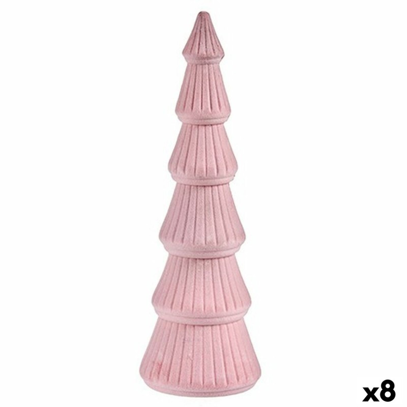 Christmas Tree Velvet Pink Wood 12 x...