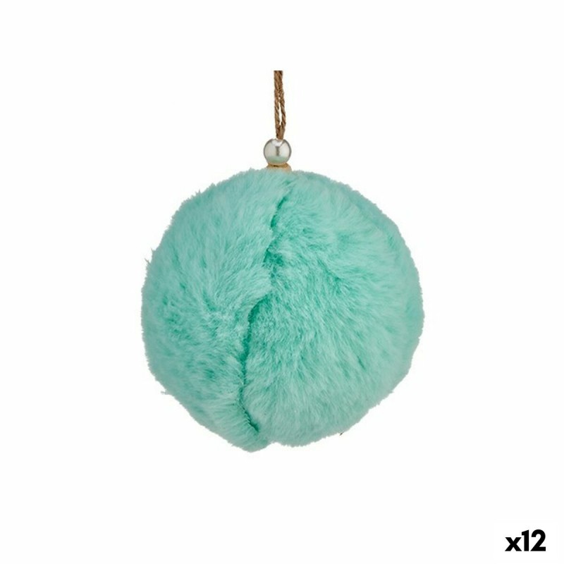 Bola de Navidad Peluche Turquesa 8 x...