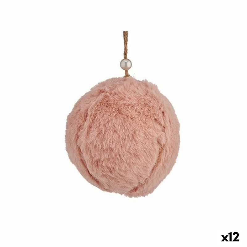 Christmas Bauble Fluffy toy Dark pink...