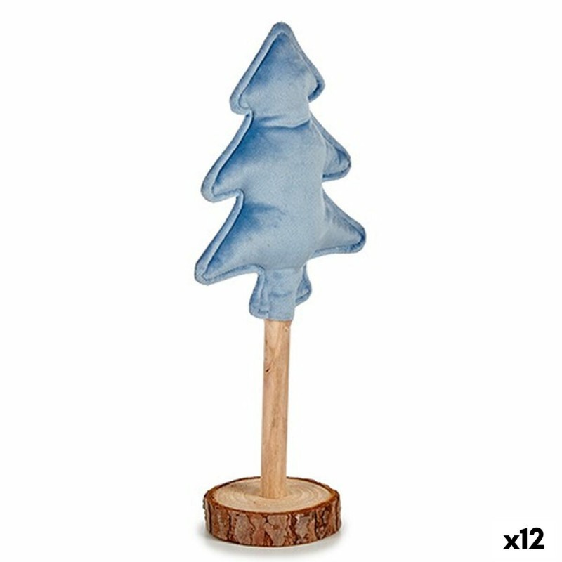 Christmas Tree Polyester Blue Wood...