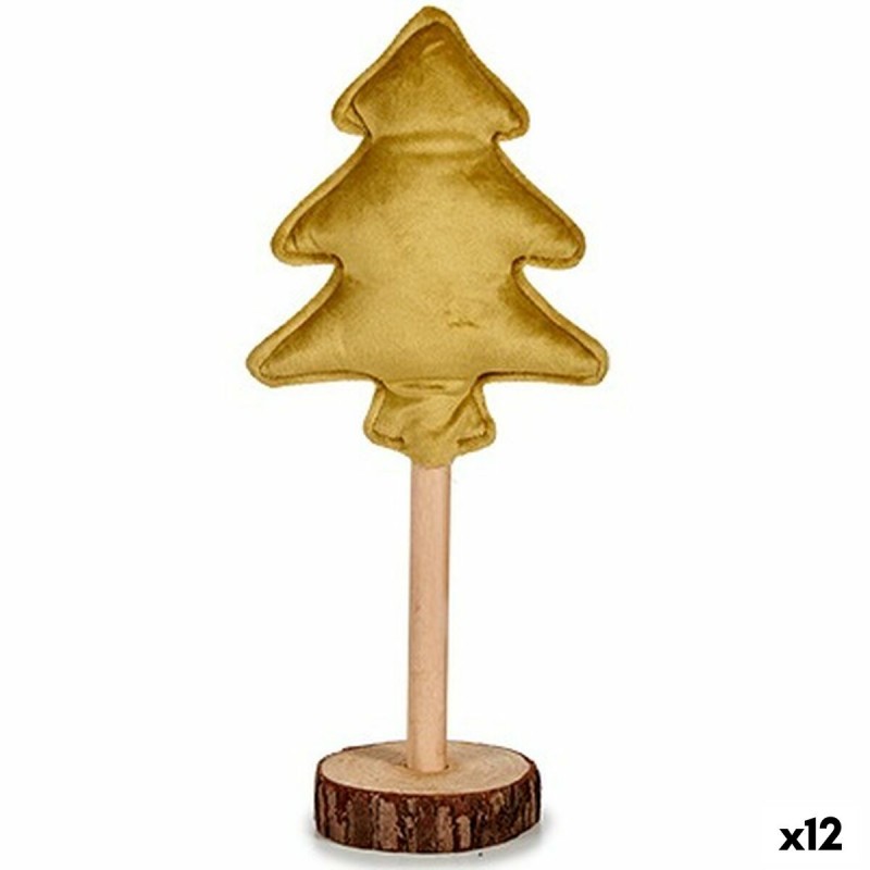 Christmas Tree Polyester Golden Wood...