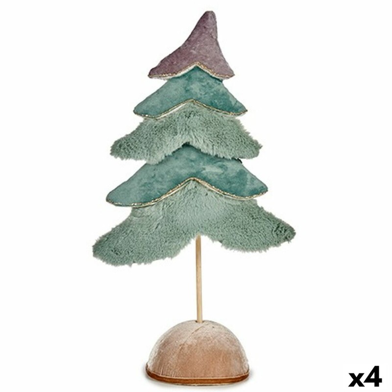 Christmas Tree Velvet Turquoise 16 x...