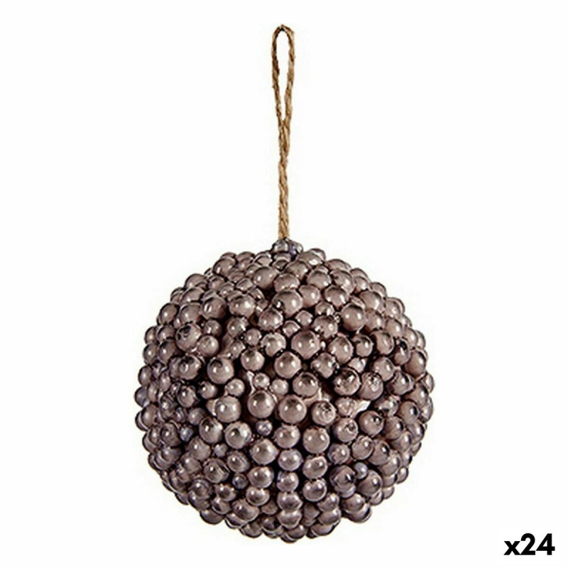 Christmas Bauble Silver Plastic 8 x 8...