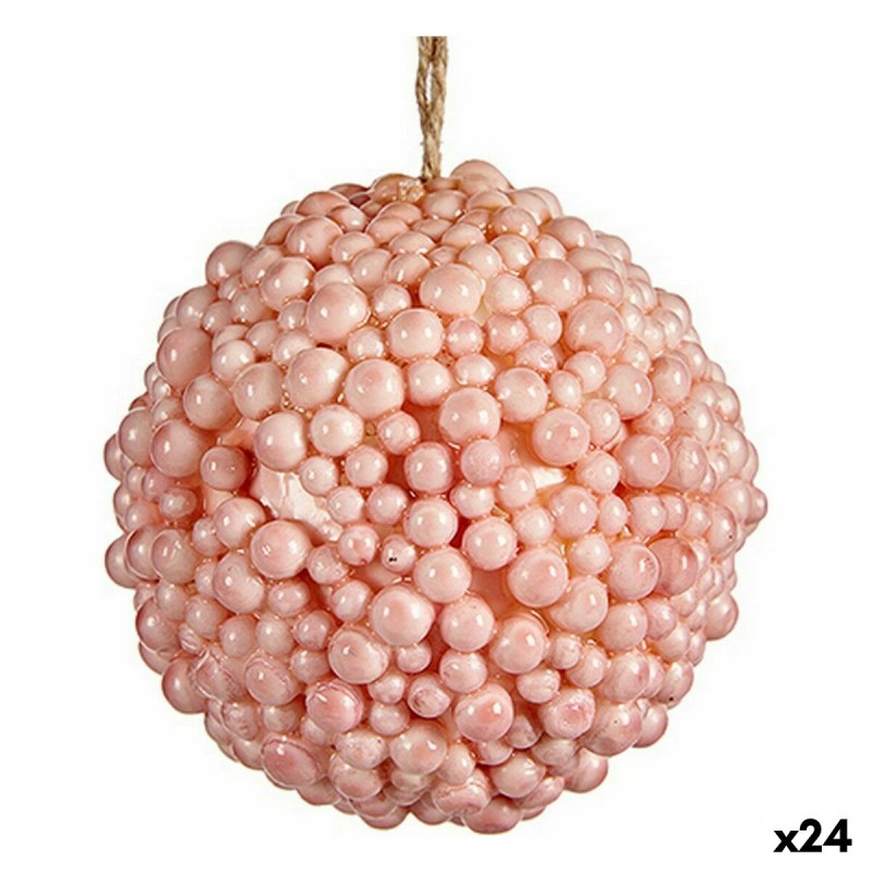 Christmas Bauble Pink Plastic 8 x 8 x...