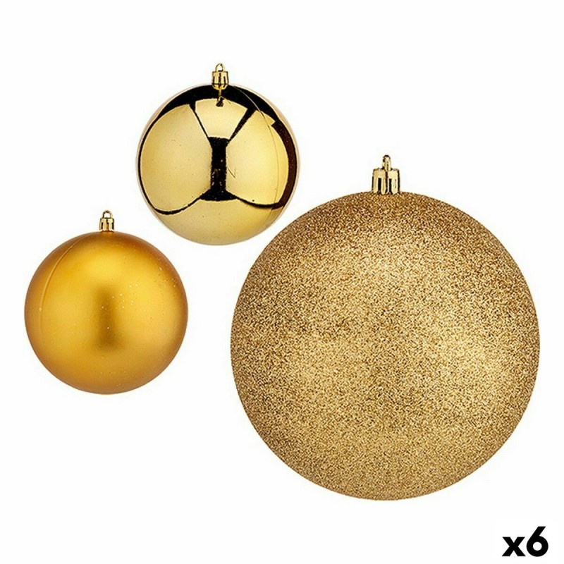 Set kerstballen Gouden Plastic 12 x...