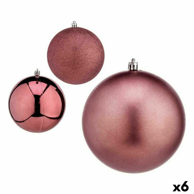 Lot de boules de Noël Rose Plastique...