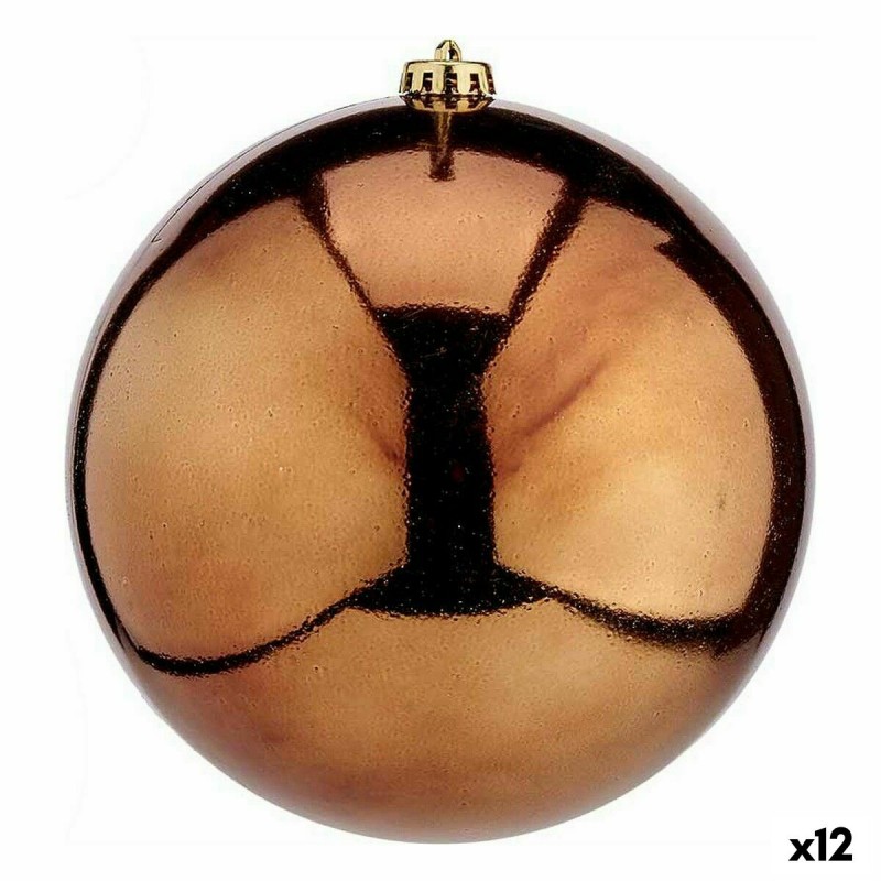 Christmas Bauble Brown Plastic 20 x...