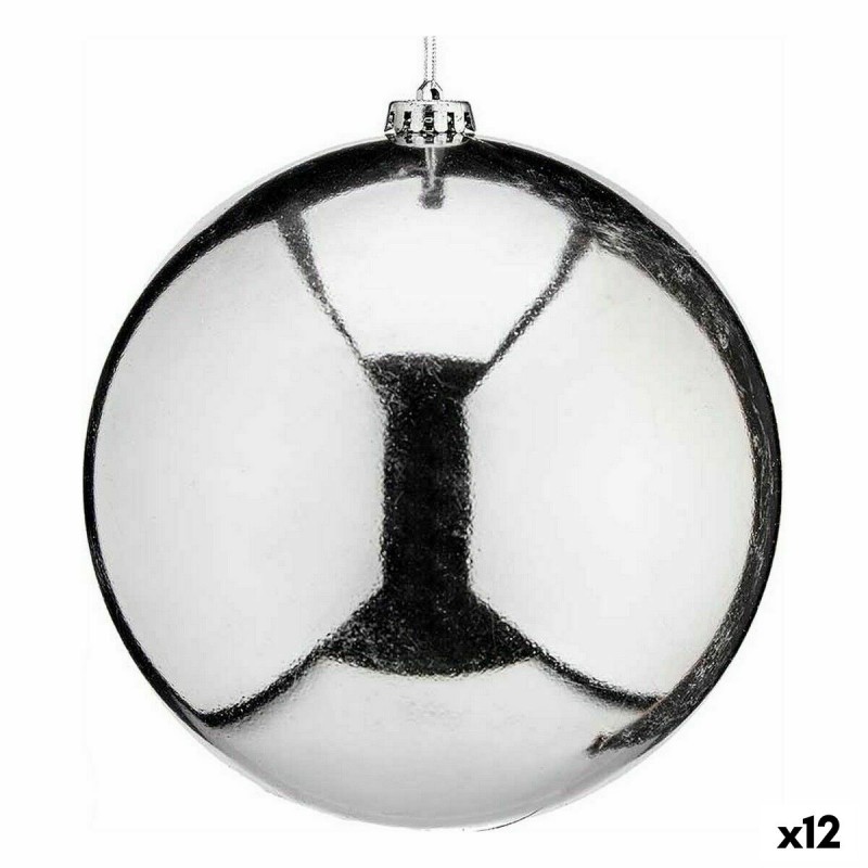 Christmas Bauble Silver Plastic 20 x...