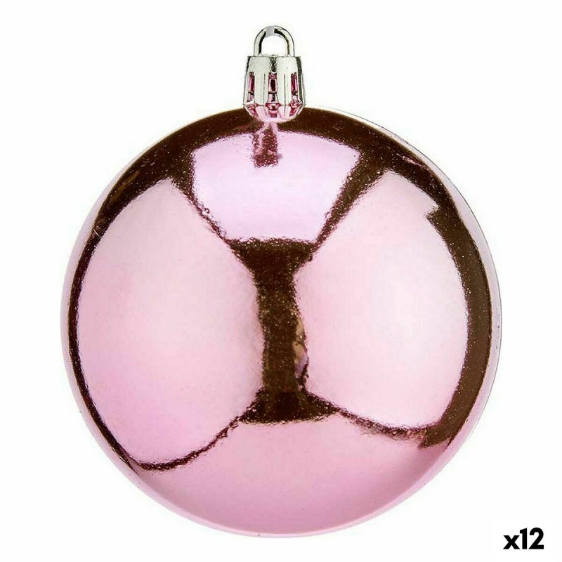 Set kerstballen Roze Plastic 8 x 9 x...