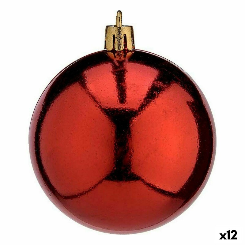 Lot de boules de Noël Rouge Plastique...