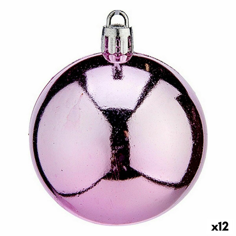 Set of Christmas balls Pink Plastic 6...