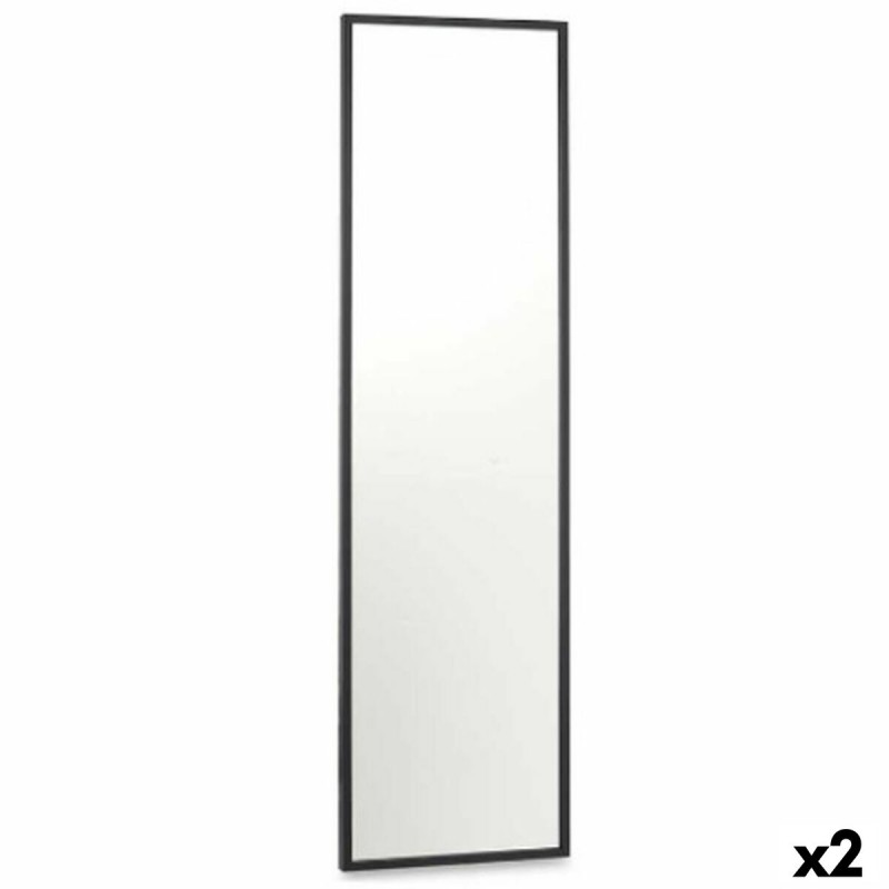 Miroir mural Noir Bois MDF 40 x 142,5...