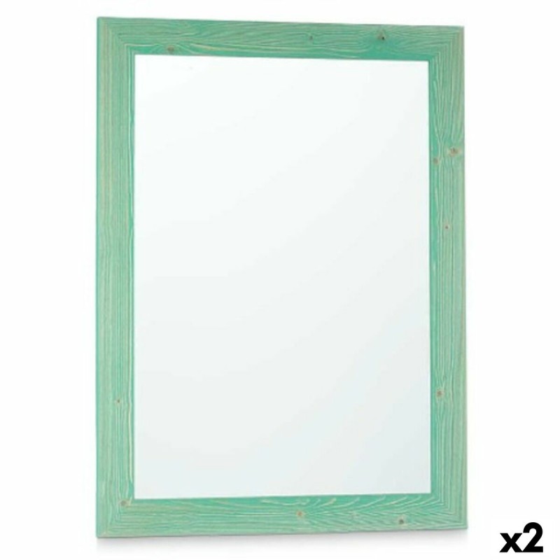 Miroir mural 60 x 80 cm Turquoise...