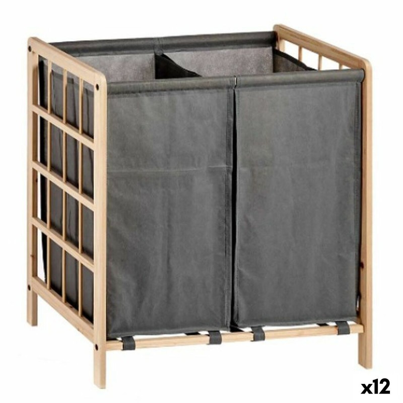 Wasmand Bruin Grijs Hout 30 L x 2 33...