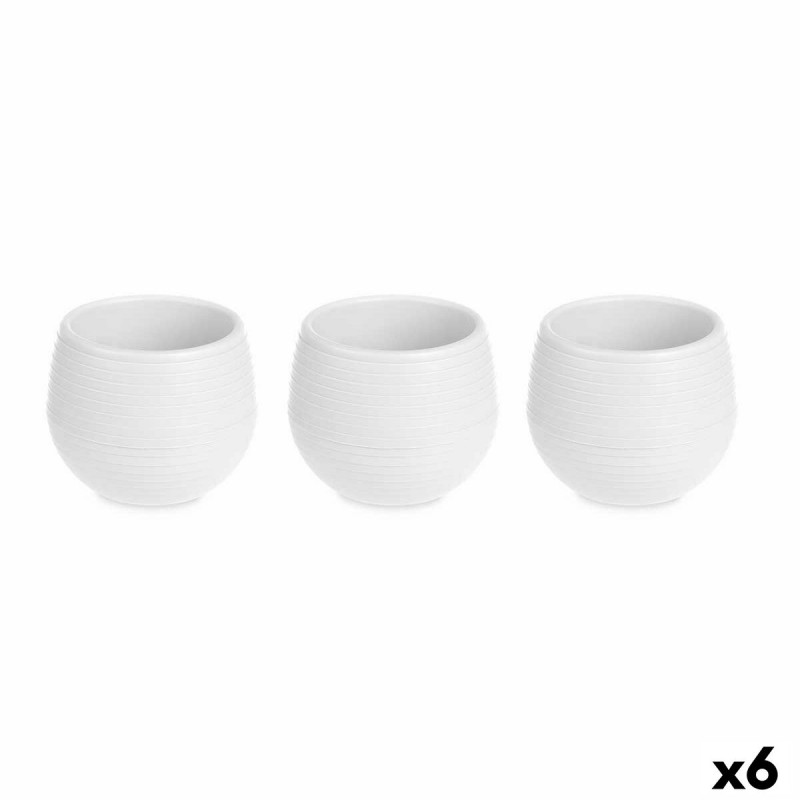 Set de pots Blanc Plastique 12 x 12 x...