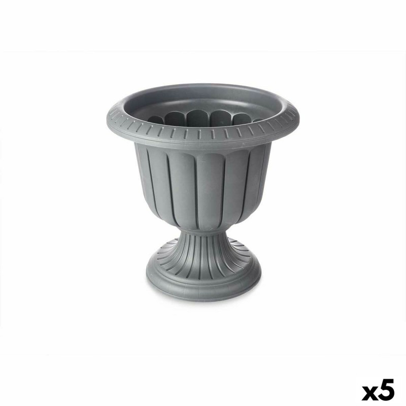 Cache-pot Verre Anthracite Plastique...