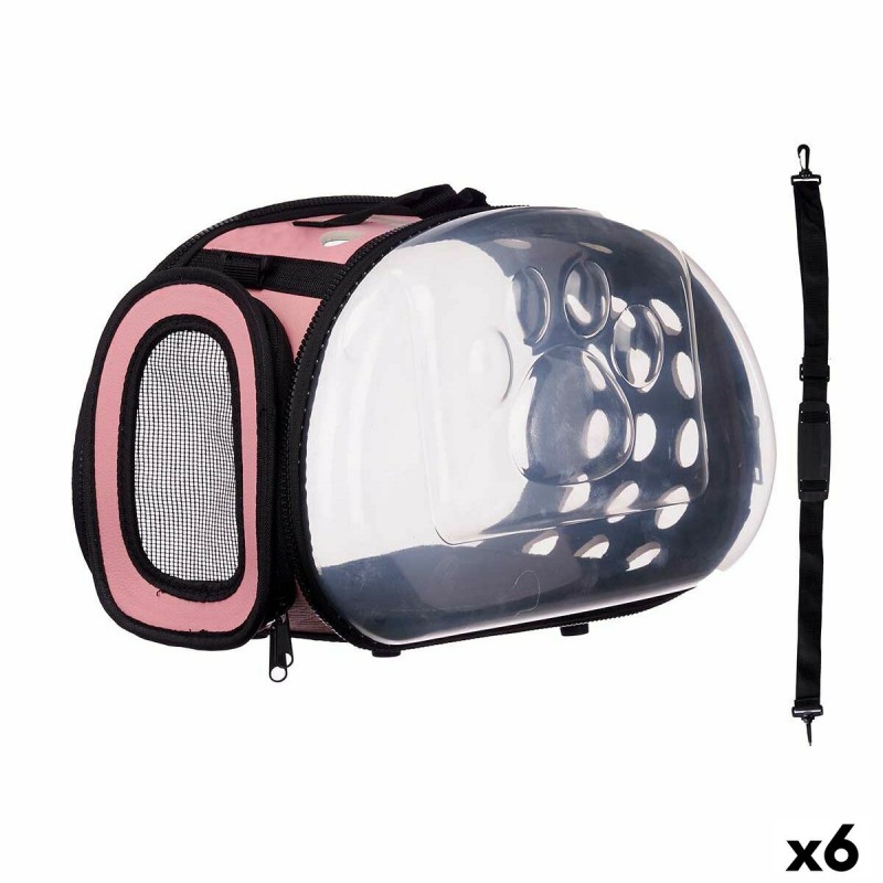 Cage de Transport Noir Rose Plastique...