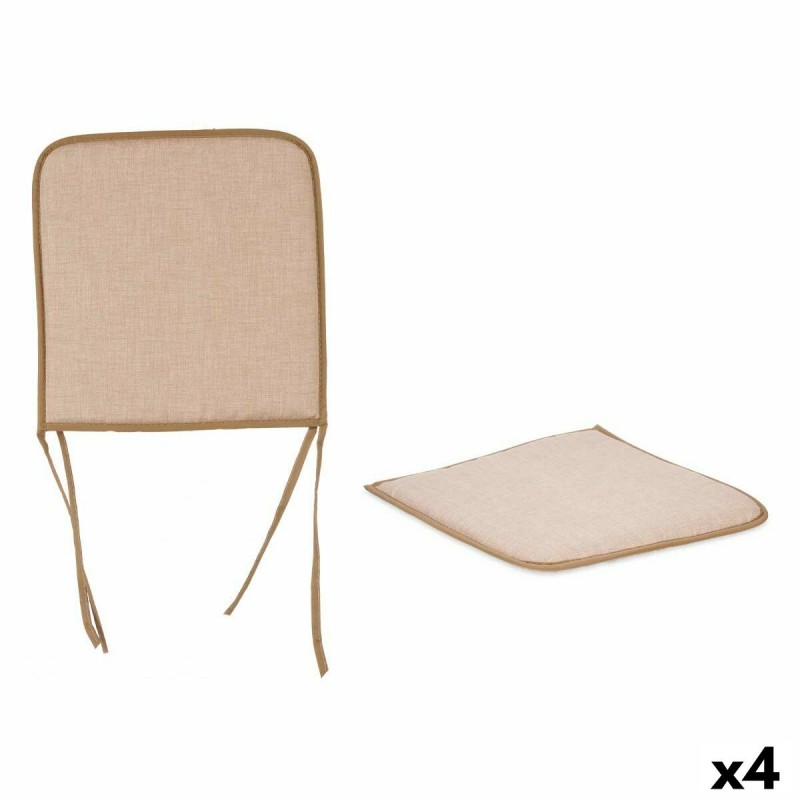 Chair cushion Beige 38 x 2,5 x 38 cm...