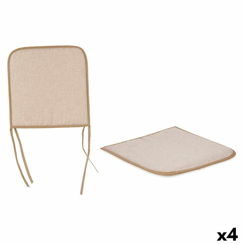 Chair cushion Beige 38 x 2,5 x 38 cm...